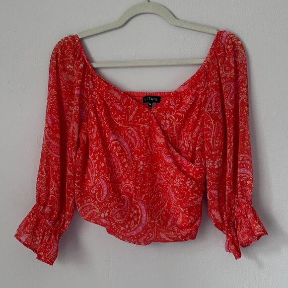 Revolve STATE wrap shirt - Picture 5 of 7